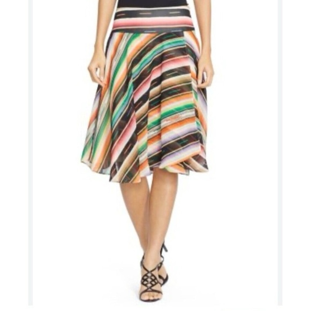 Lauren  by Ralph Lauren Vibrant A-Line Southwestern Print Skirt